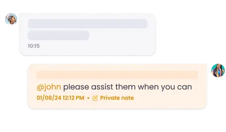 Chat Assignment & Private Notes