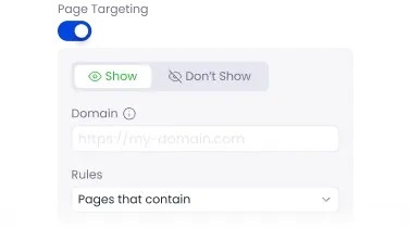 Page & Country Targeting