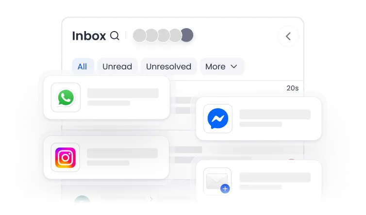 WhatsApp, Messenger, Instagram & Email Integration