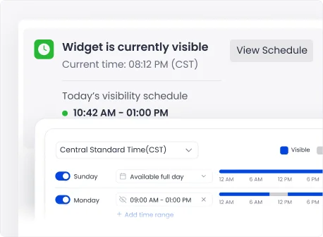 Widget's custom visibility