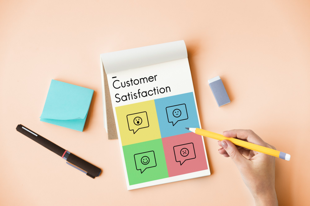 customer satisfaction score on paper