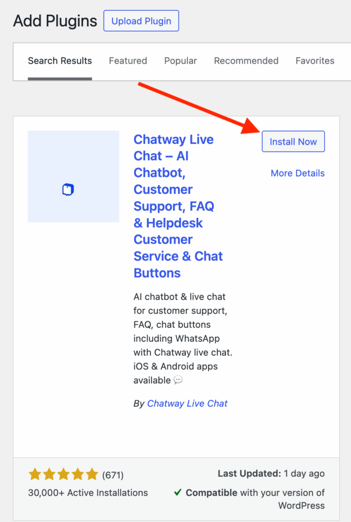 How to install Chatway on WordPress - Chatway Live Chat