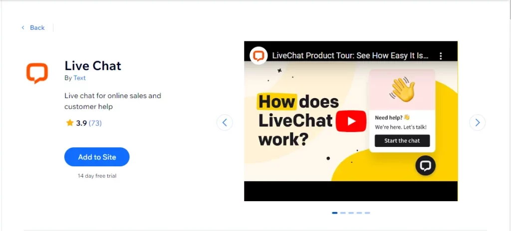 LiveChat software