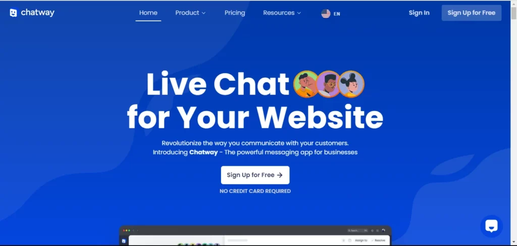 Chatway live chat website 