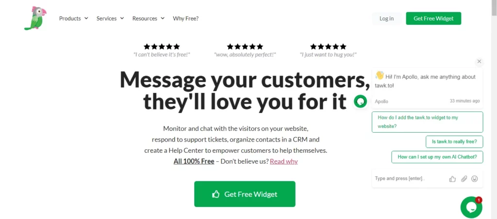 Tawkto Livechat app Tawkto Livechat app
