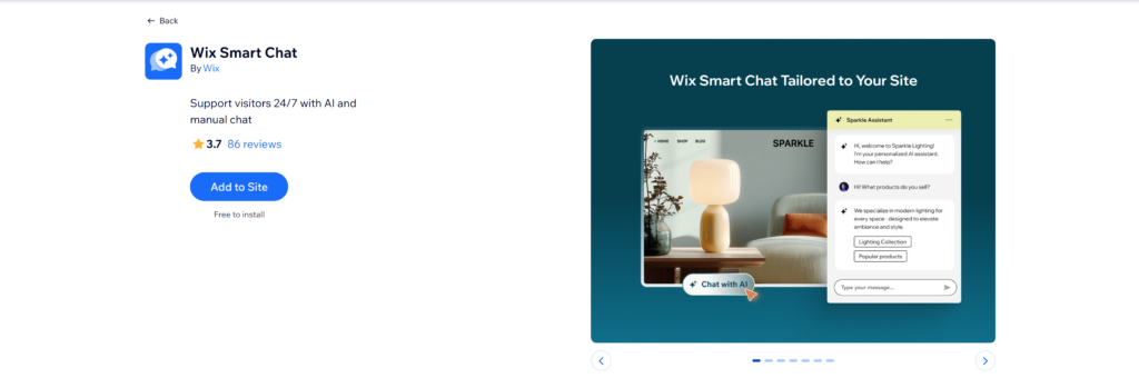 Wix smart chat