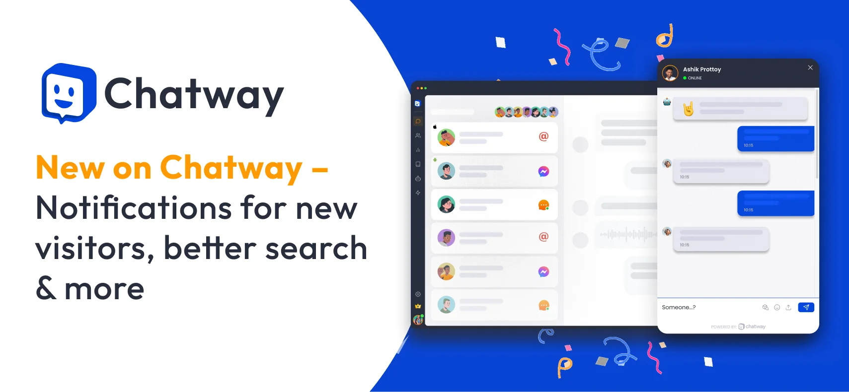 Notifications for new visitors, better search & more