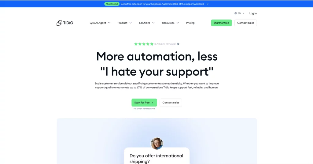 Zowie Alternatives Tidio